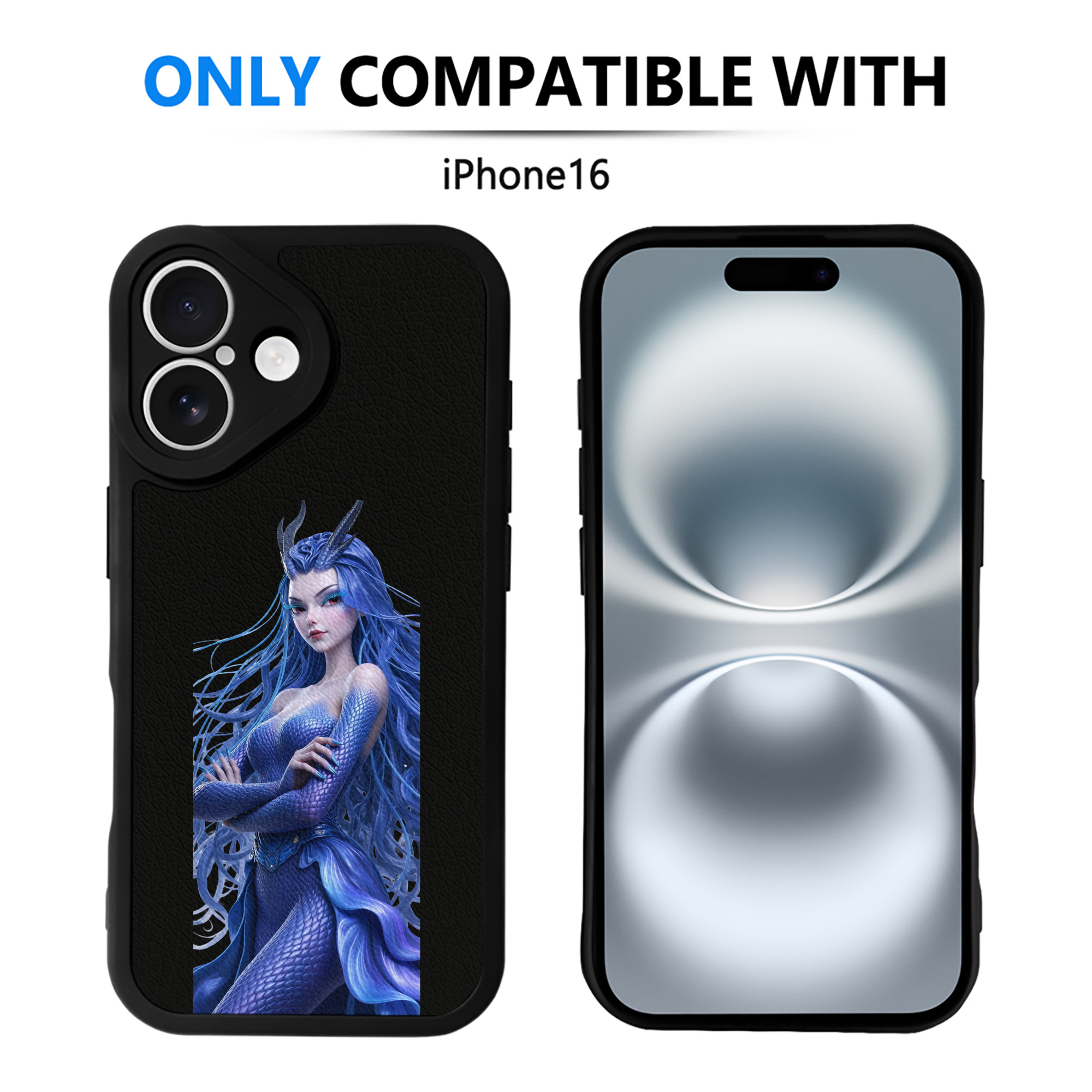 （画像用） Ne Zha 2 ナタ 魔童の大暴れ 【iPhone 16シリーズ対応】シリコンスマホケース（レザー調） 材質：シリコン